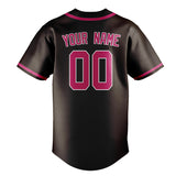 Custom Brown & Pink Colors Design Sports Baseball Jersey