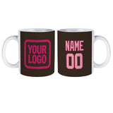 Custom Brown Light Pink Mug