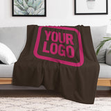 Custom Brown Pink Blanket