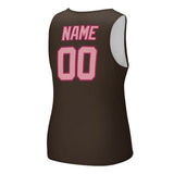 Custom Brown Light Pink Men's Tank Top