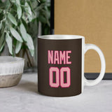 Custom Brown Light Pink Mug