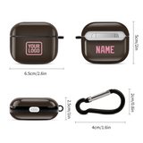 Custom Brown Light Pink AirPods Case (3rd Generation)