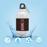 Custom Brown Light Pink Sports Bottle