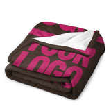 Custom Brown Pink Blanket