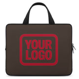 Custom Brown Red Laptop Bag