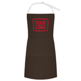 Custom Brown Red Apron