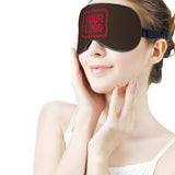 Custom Brown Red Sleep Mask