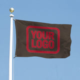 Custom Brown Red Flag