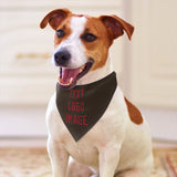 Custom Brown Red Pet Scarf