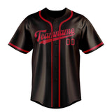 Custom Brown & Red Colors Design Sports Baseball Jersey
