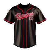 Custom Brown & Red Colors Design Sports Baseball Jersey