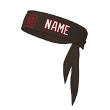 Custom Brown White Headband