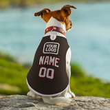 Custom Brown White Pet Vest