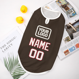 Custom Brown White Pet Vest