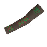 Custom Brown Emerald Green Arm Sleeve
