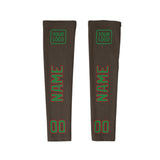 Custom Brown Emerald Green Arm Sleeve