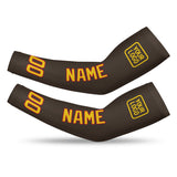 Custom Brown Gold Arm Sleeve