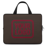 Custom Brown Crimson Red Laptop Bag