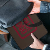 Custom Brown Crimson Red Laptop Bag
