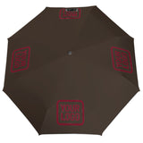 Custom Brown Crimson Red Automatic Umbrella