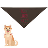 Custom Brown Crimson Red Pet Scarf