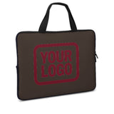 Custom Brown Crimson Red Laptop Bag