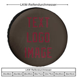 Custom Brown Crimson Red Truck Tires
