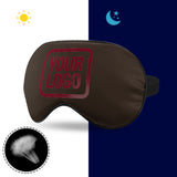 Custom Brown Crimson Red Sleep Mask