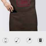 Custom Brown Crimson Red Apron