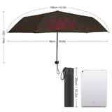 Custom Brown Crimson Red Automatic Umbrella