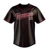 Custom Brown & Crimson Red Colors Design Sports Baseball Jersey