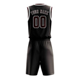 Custom Brown Crimson Red Basketball Set