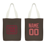 Custom Brown Copper Rose Canvas Tote Bag