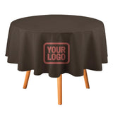 Custom Brown Copper Rose Round Table Cloth