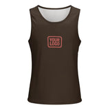 Custom Brown Copper Rose Men's Tank Top