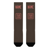 Custom Brown Copper Rose Knee-High Sock