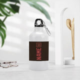 Custom Brown Copper Rose Sports Bottle