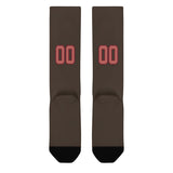 Custom Brown Copper Rose Knee-High Sock