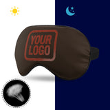 Custom Brown Coral Red Sleep Mask