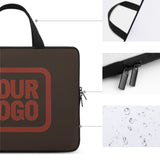 Custom Brown Coral Red Laptop Bag