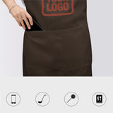 Custom Brown Coral Red Apron