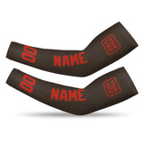 Custom Brown Orange Red Arm Sleeve