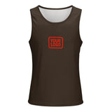 Custom Brown Orange Red Men's Tank Top
