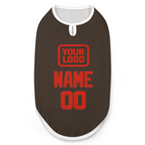 Custom Brown Orange Red Pet Vest