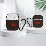 Custom Brown Orange Red AirPods Case