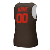 Custom Brown Orange Red Men's Tank Top