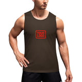 Custom Brown Orange Red Men's Tank Top