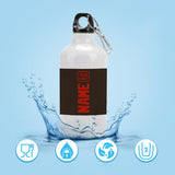 Custom Brown Orange Red Sports Bottle