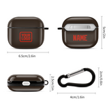 Custom Brown Orange Red AirPods Case (3rd Generation)
