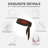 Custom Brown Orange Red Headband